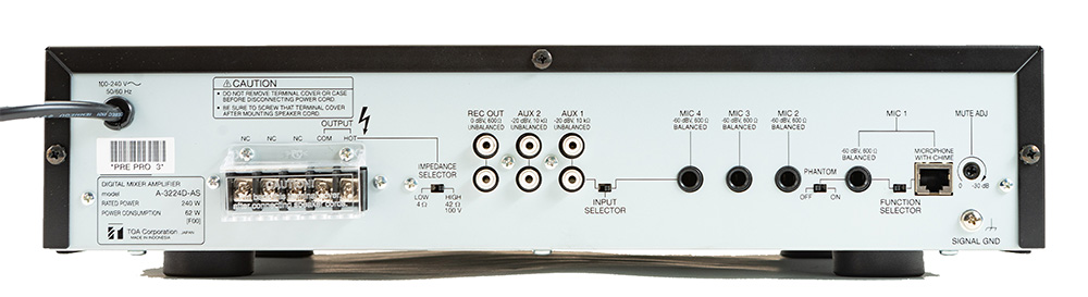 A-3624D ＰＡアンプ２４０Ｗ２局 TOA オーディオアンプ | east-wind.jp