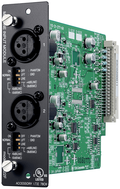D-922F Mic/Line Input Module