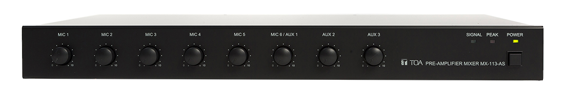 Boost your audio signal today with TOA's MX-113 Pre-Amplifier Mixer